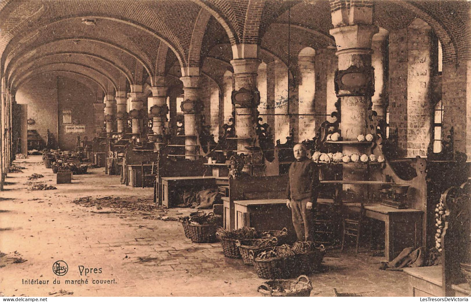BELGIQUE - Ypres - Intérieur Du Marché Couvert - Carte Postale Ancienne - Ieper