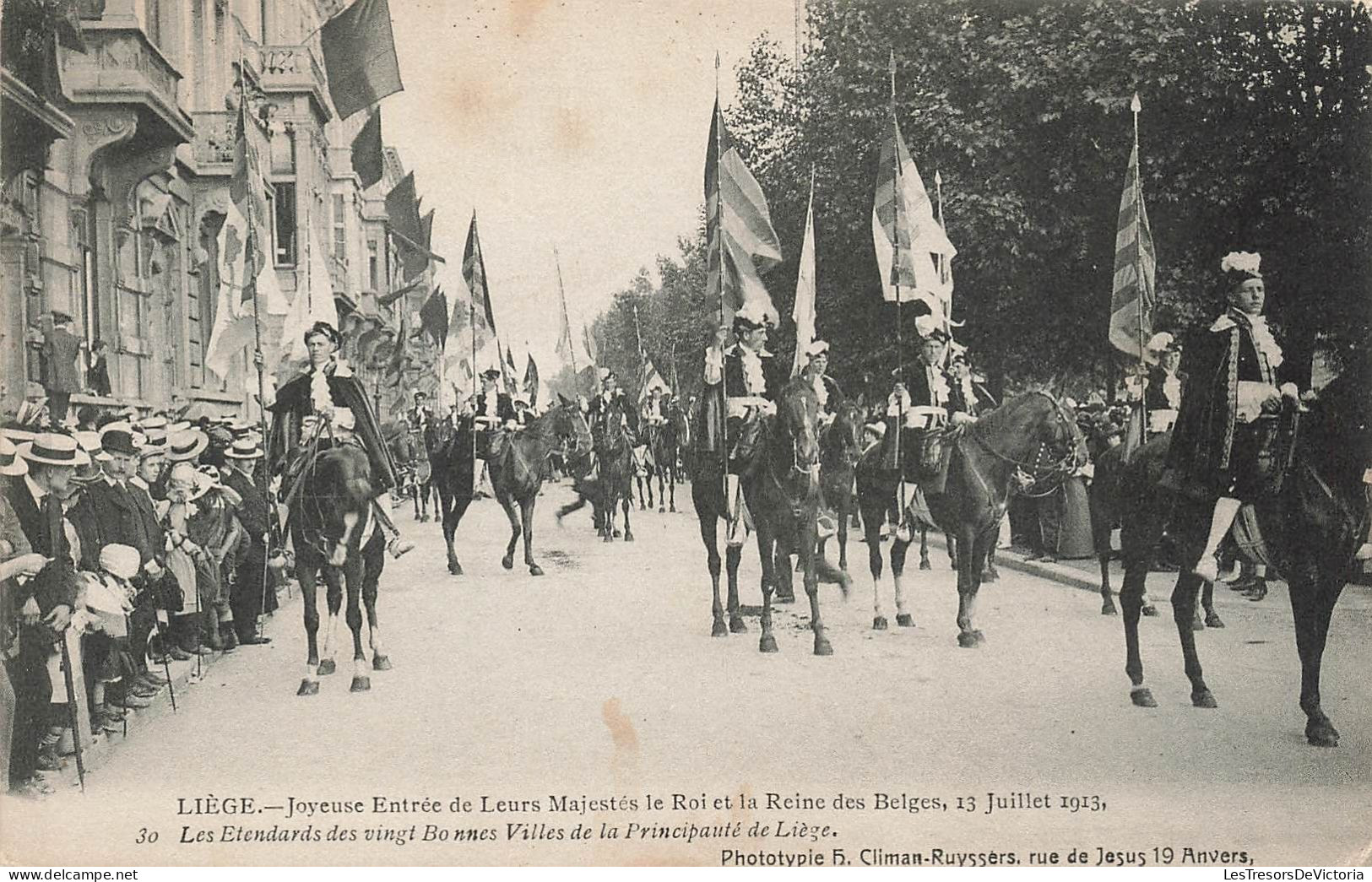 BELGIQUE - Liège - Joyeuse Entrée De Leurs Majestés Le Roi Et La Reine Des Belges - 1913 - Carte Postale Ancienne - Liege