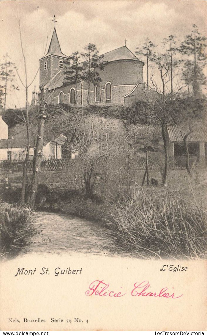 BELGIQUE - Mont Saint Guibert - Vue Sur L'Eglise - Carte Postale Ancienne - Mont-Saint-Guibert