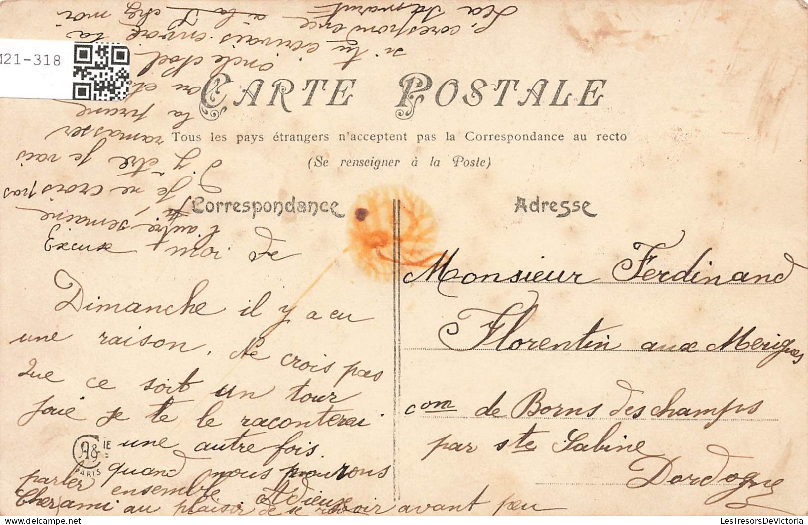 FANTAISIES - Bonjour De Capdrot Décoré De Petit Bouquet De Fleurs - Colorisé - Carte Postale Ancienne - Autres & Non Classés