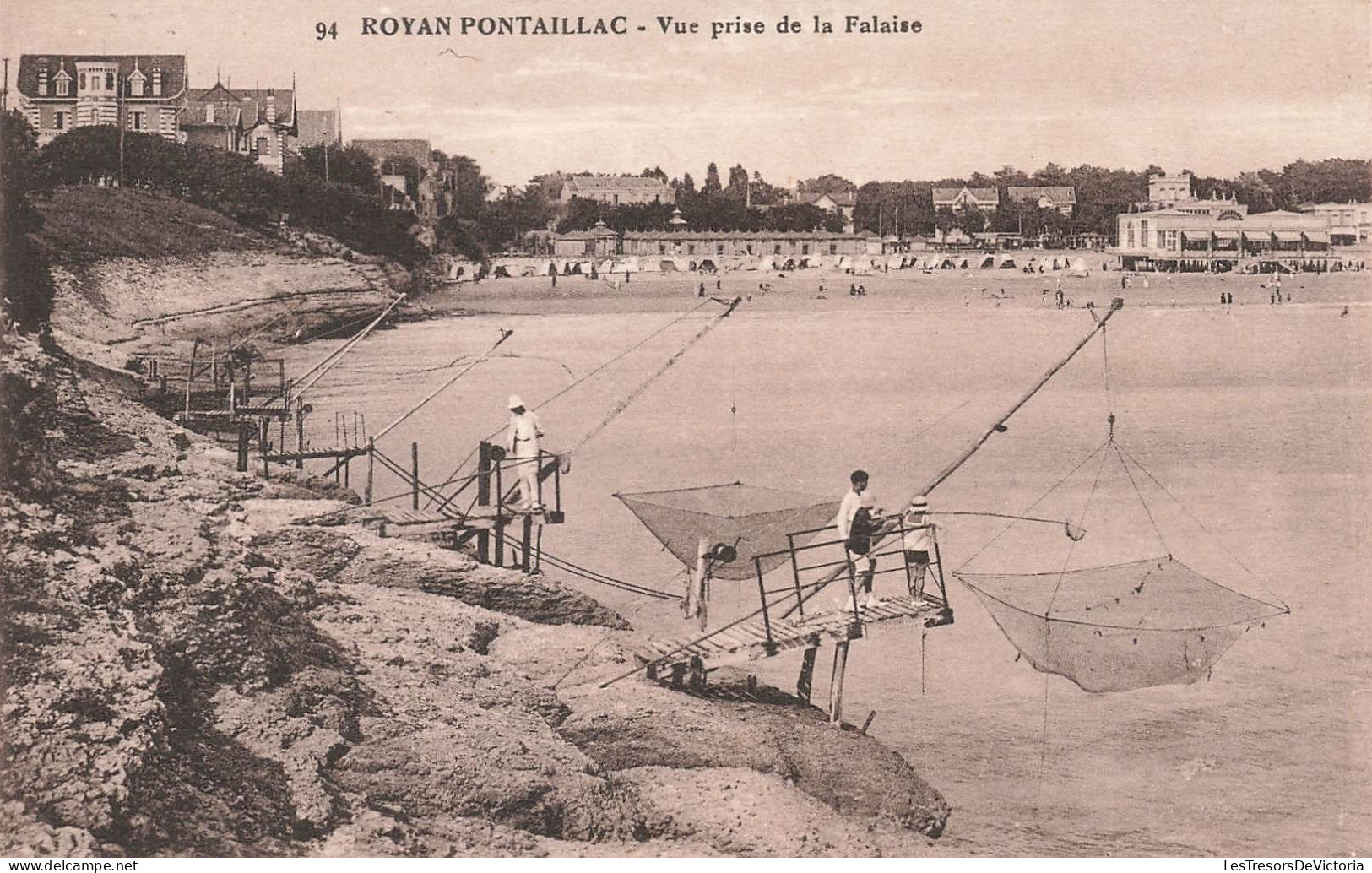 FRANCE - Royan Pontaillac - Vue Prise De La Falaise - Animé - Carte Postale Ancienne - Royan