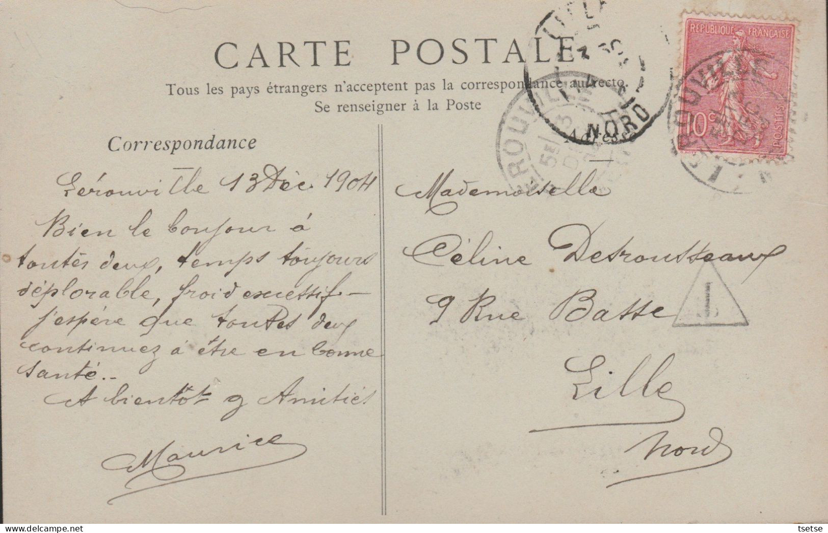 Lérouville - Vue Du Quartier , Cour Sud   - 1904 ( Voir Verso ) - Lerouville
