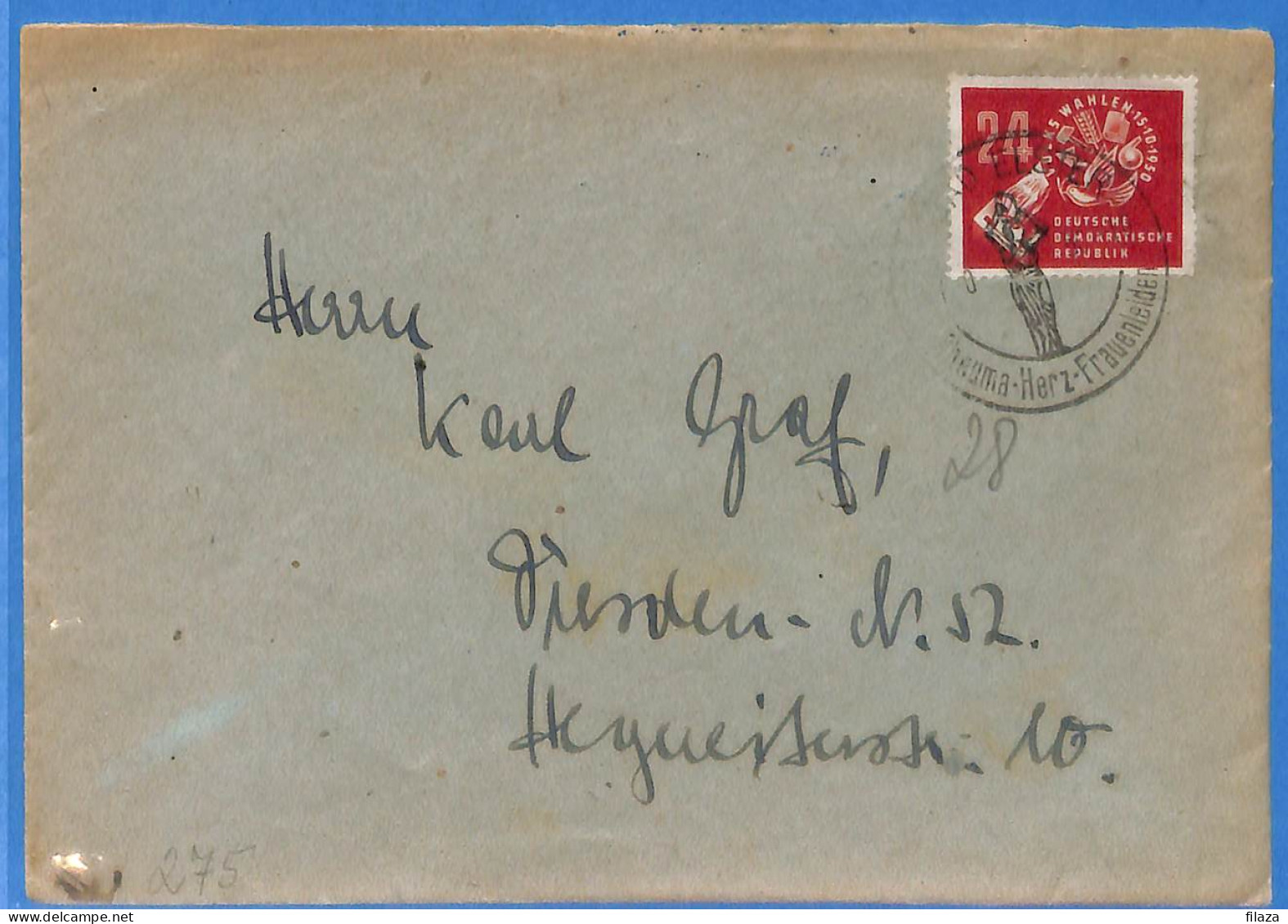 Allemagne DDR - 1950 - Lettre De Bad Elster - G24411 - Brieven En Documenten