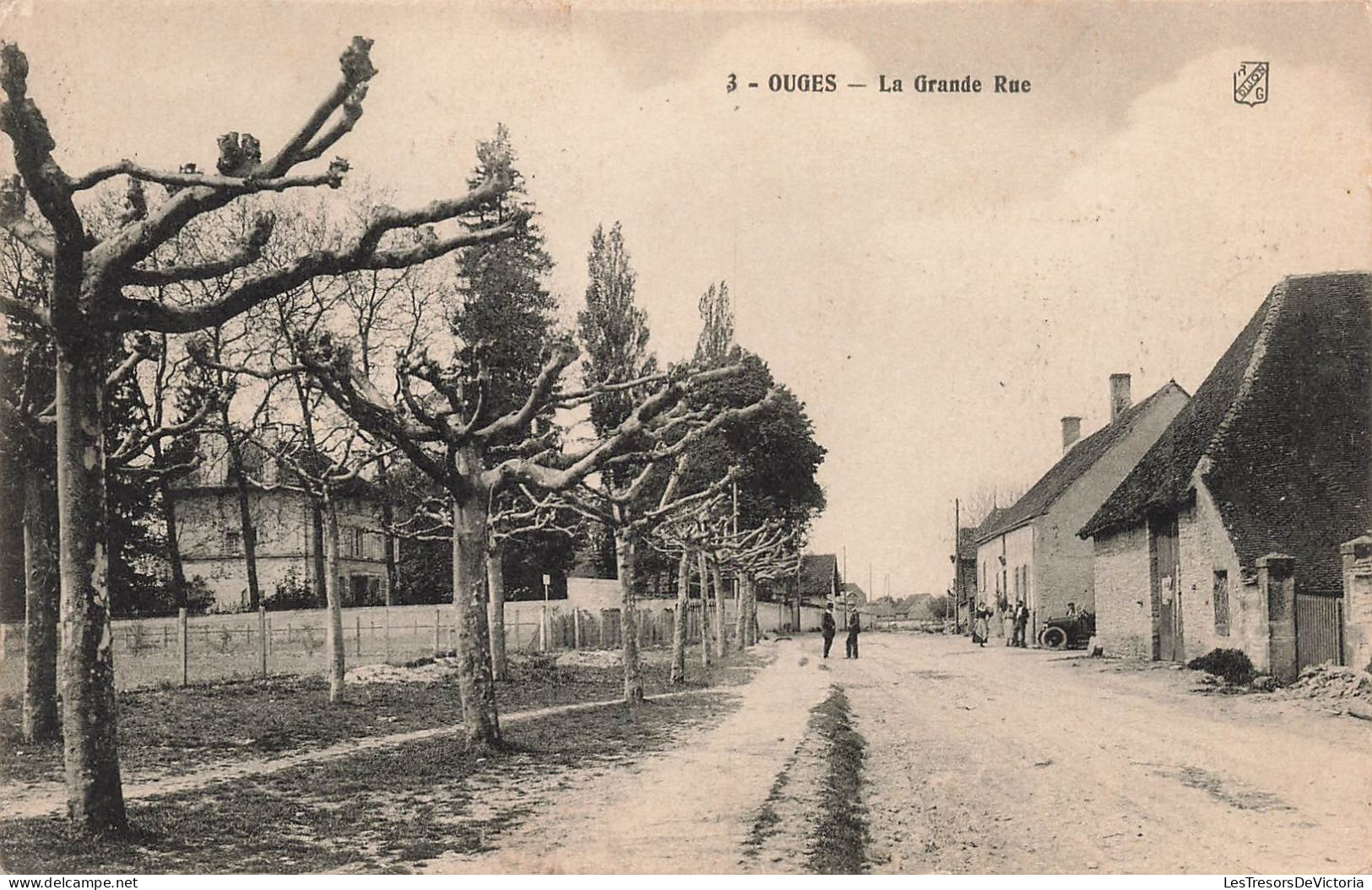 FRANCE - Ouges - La Grande Rue - Carte Postale Ancienne - Other & Unclassified