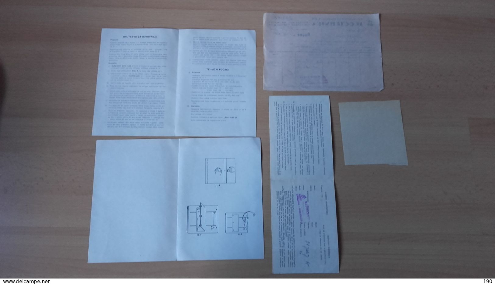 Ei Nis.Elektronska Industrija Nis.5 Documents.Tranzistorski Radio-gramofon Ohrid - Manuscrits