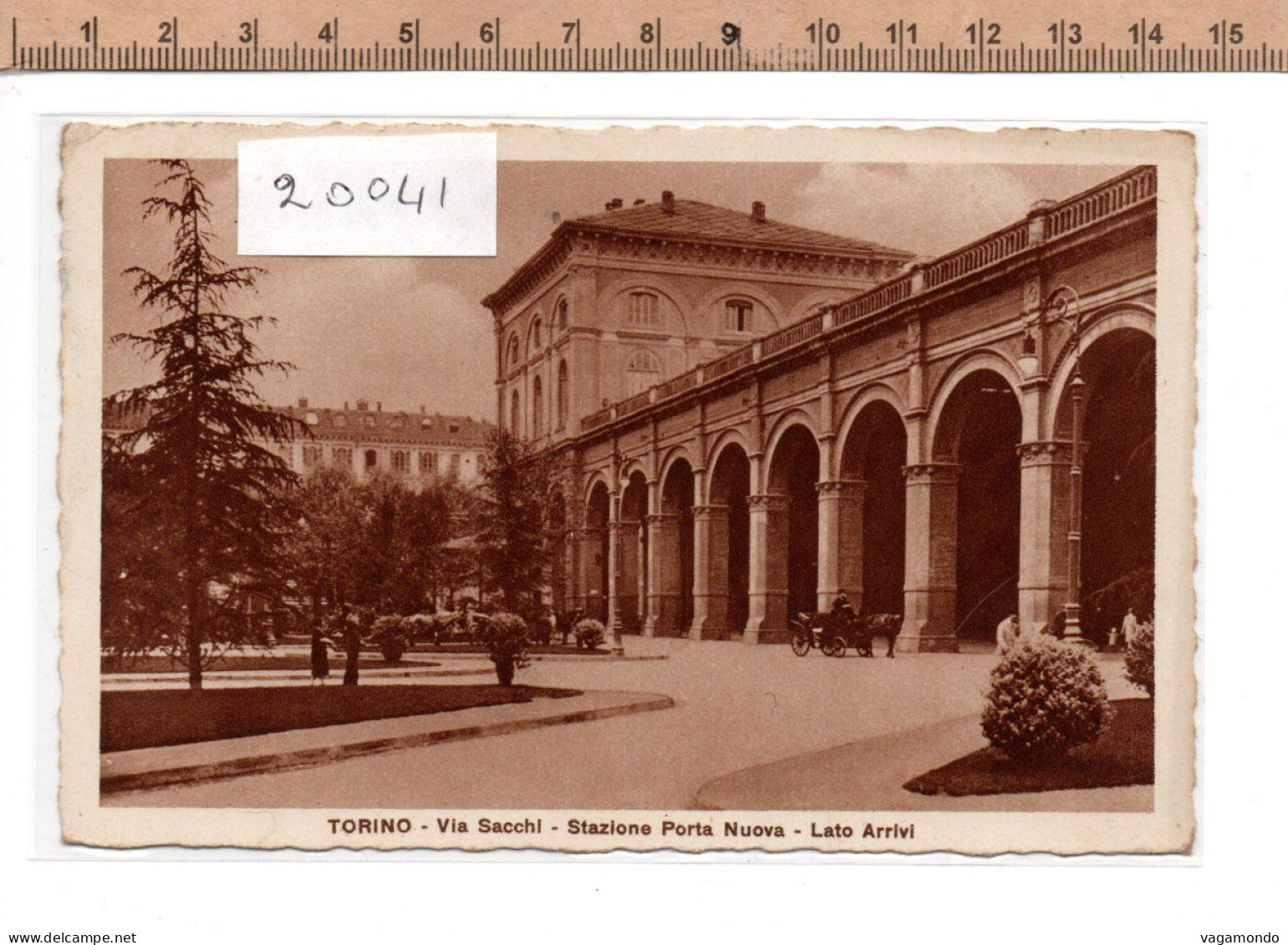 20041 TORINO VIA SACCHI STAZIONE PORTA NUOVA LATO ARRIVI CALESSE - Stazione Porta Nuova