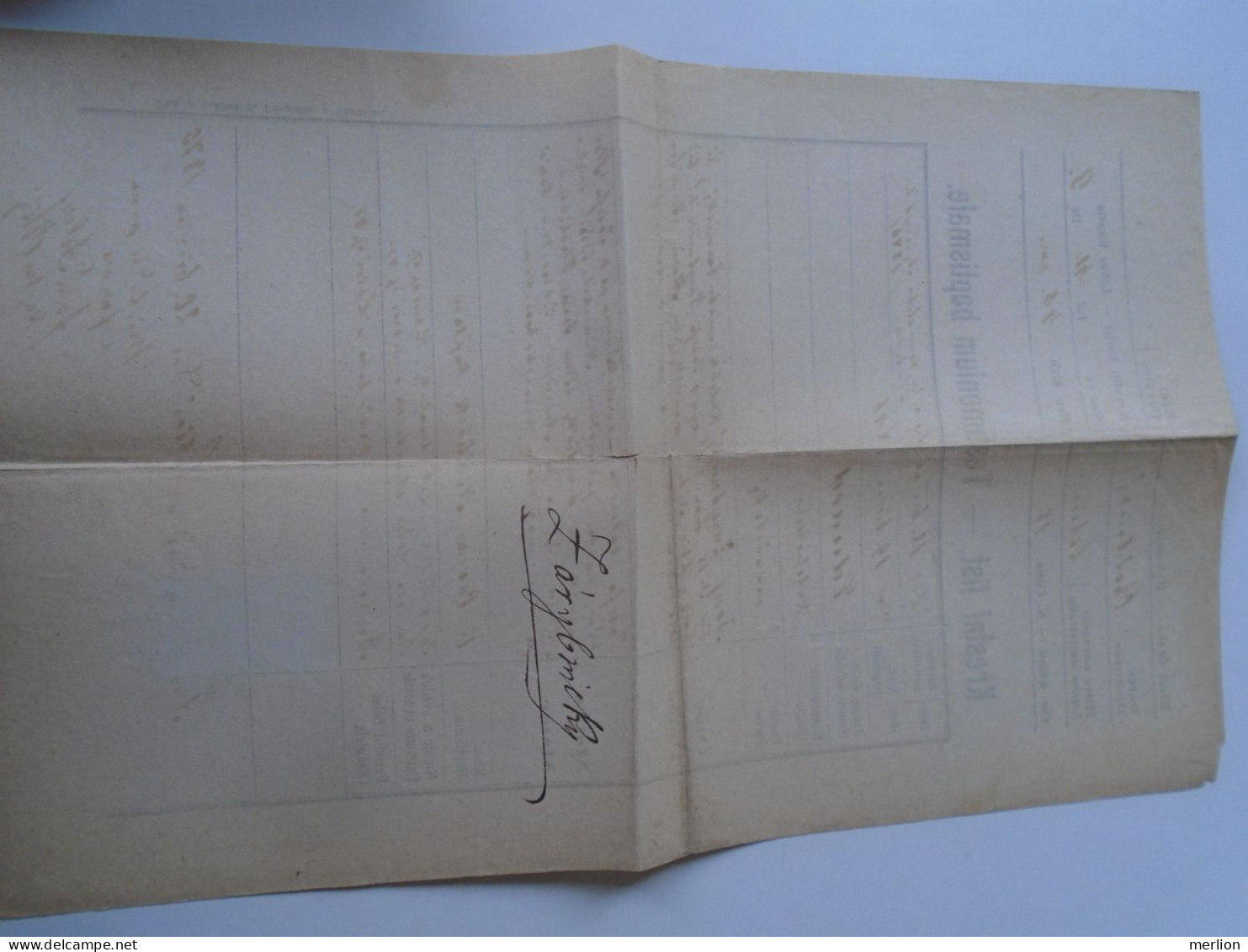 ZA466.15   Old document  -Czechia Bohemia  Libice - 1875 Josef Zarybnicky - Jan Adler kaplan