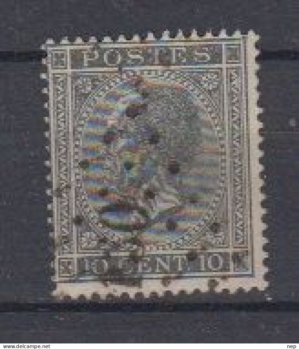 BELGIË - OBP - 1865/66 - Nr 17A (T/D 15) - (PT 130 - FLORENNES)  - Coba  + 7.00€ - Matasellado Con Puntos