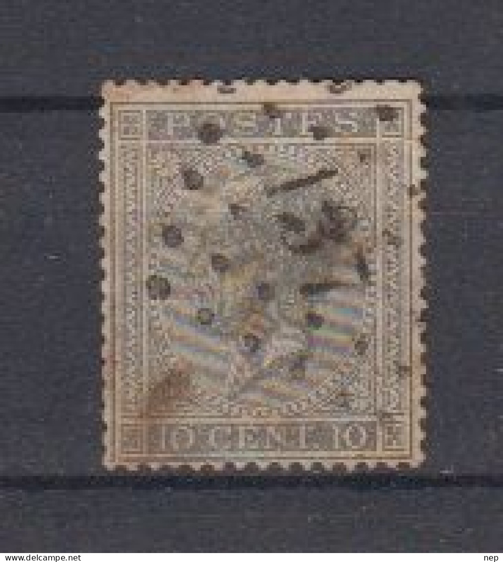 BELGIË - OBP - 1865/66 - Nr 17A (T/D 15) - (PT 137 - FURNES)  - Coba  + 5.00€ - Annulli A Punti