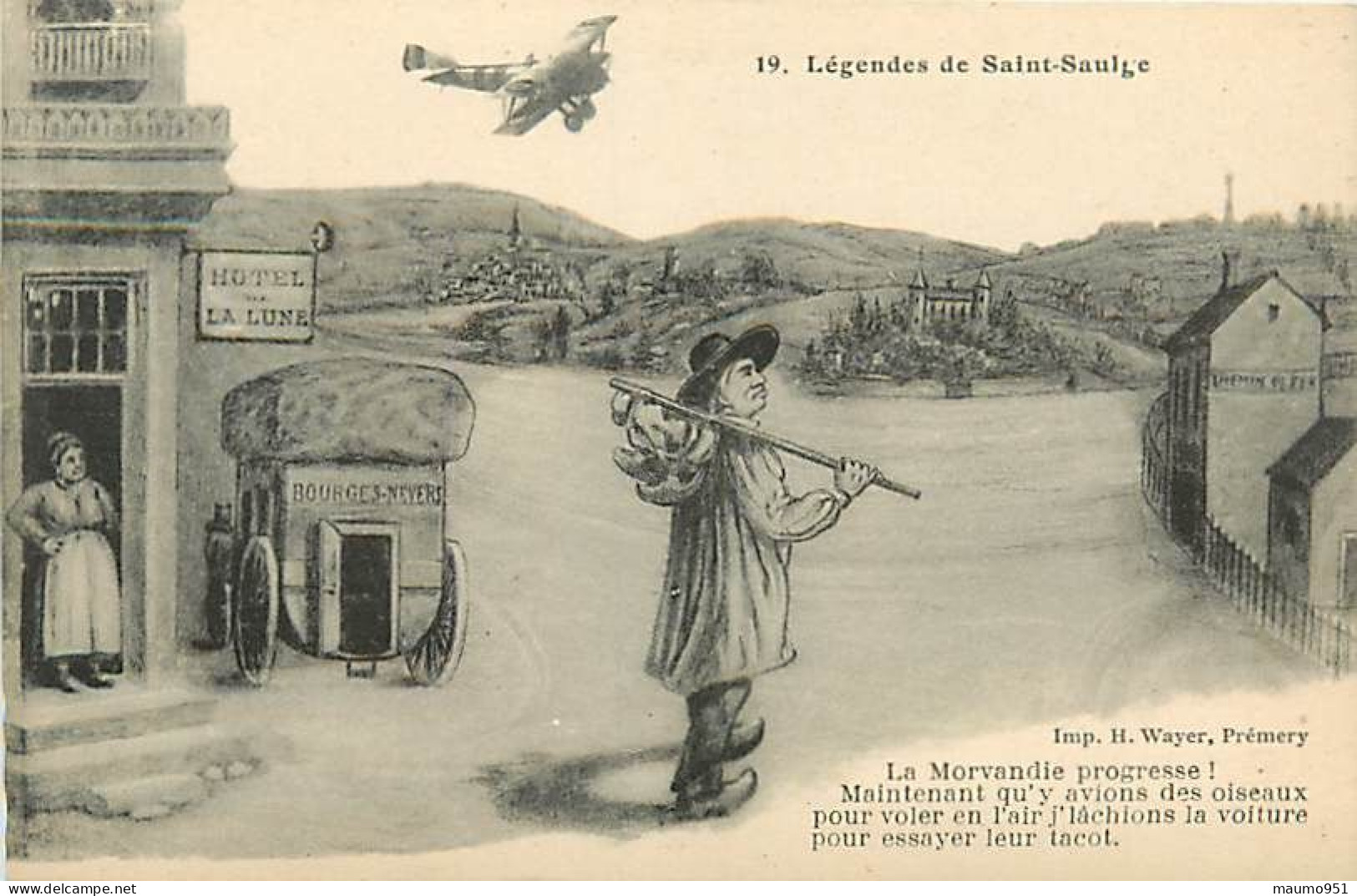 Lot AB 37 les 5 Cartes.- Légende de Saulge