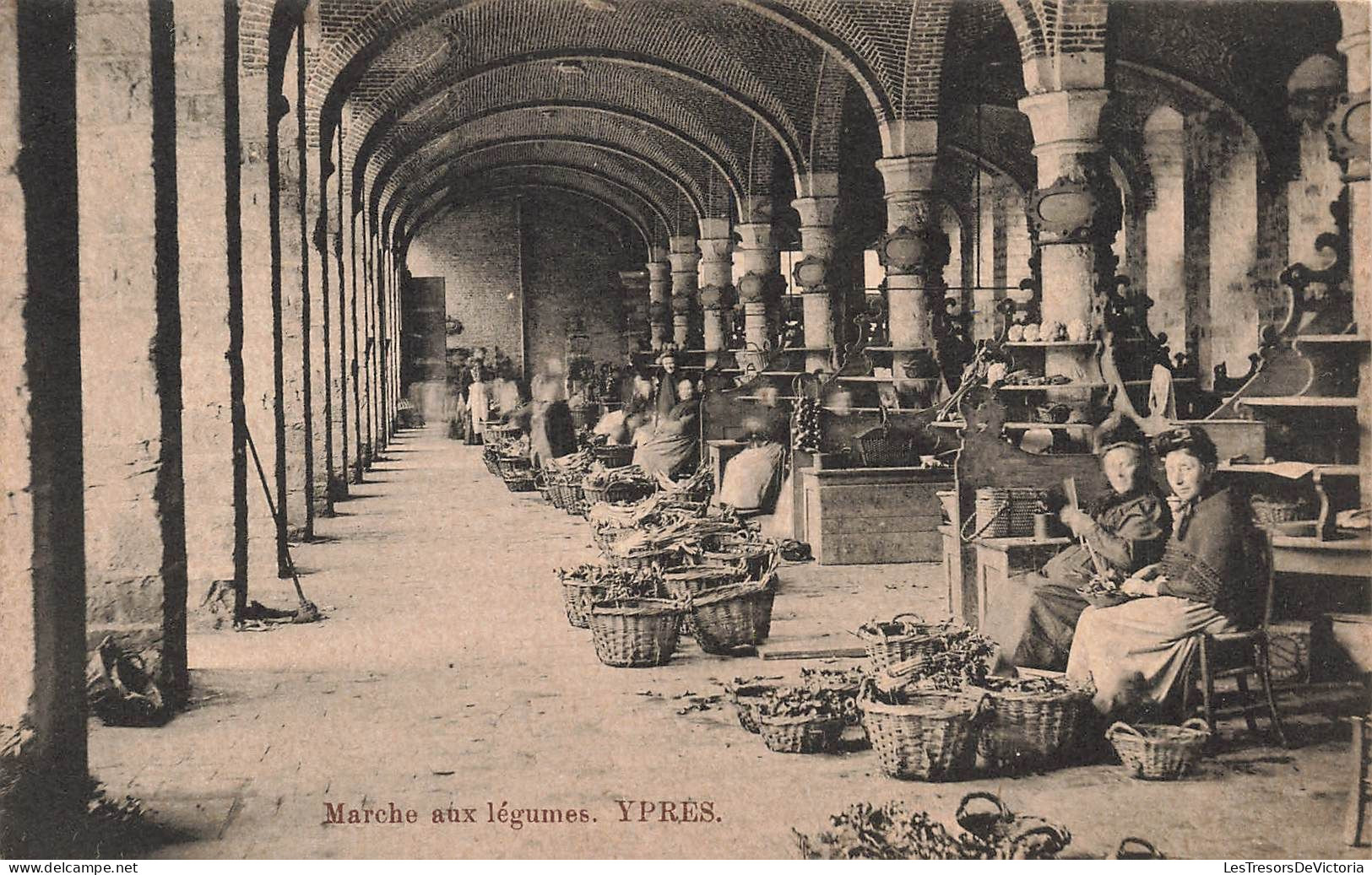 BELGIQUE - Ypres - Marché Aux Légumes - Carte Postale Ancienne - Ieper
