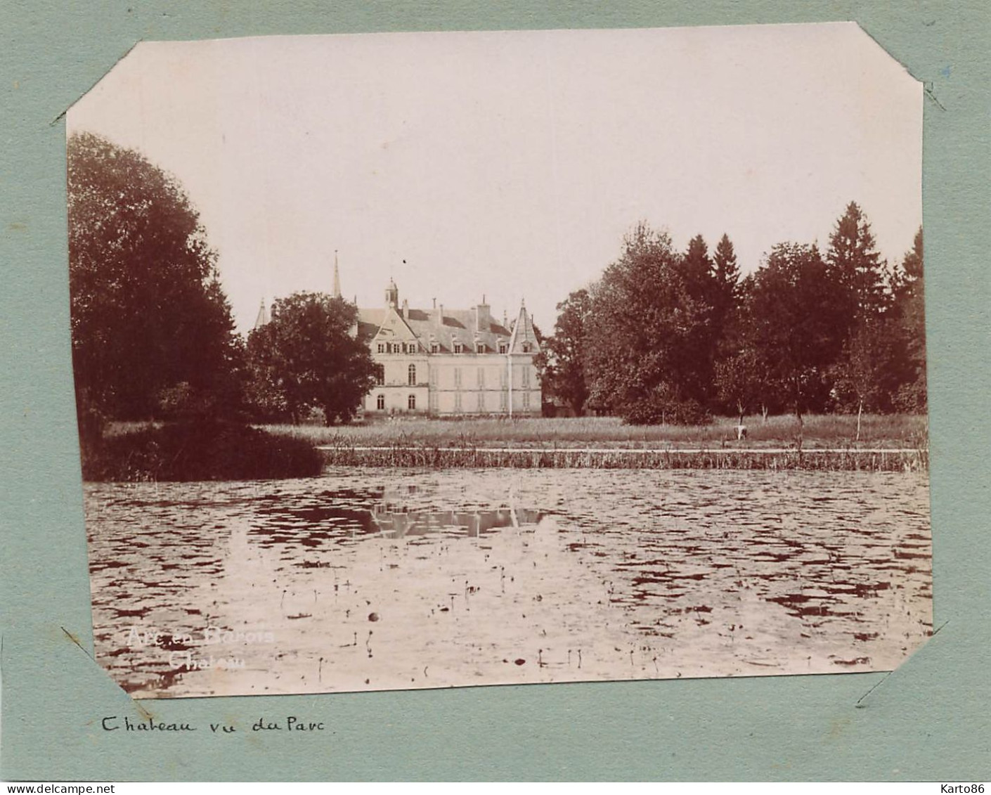 Arc En Barrois * 1902 * Le Château Du Village , Vu Du Parc * Photo Ancienne Format 10.8x8.4cm - Arc En Barrois
