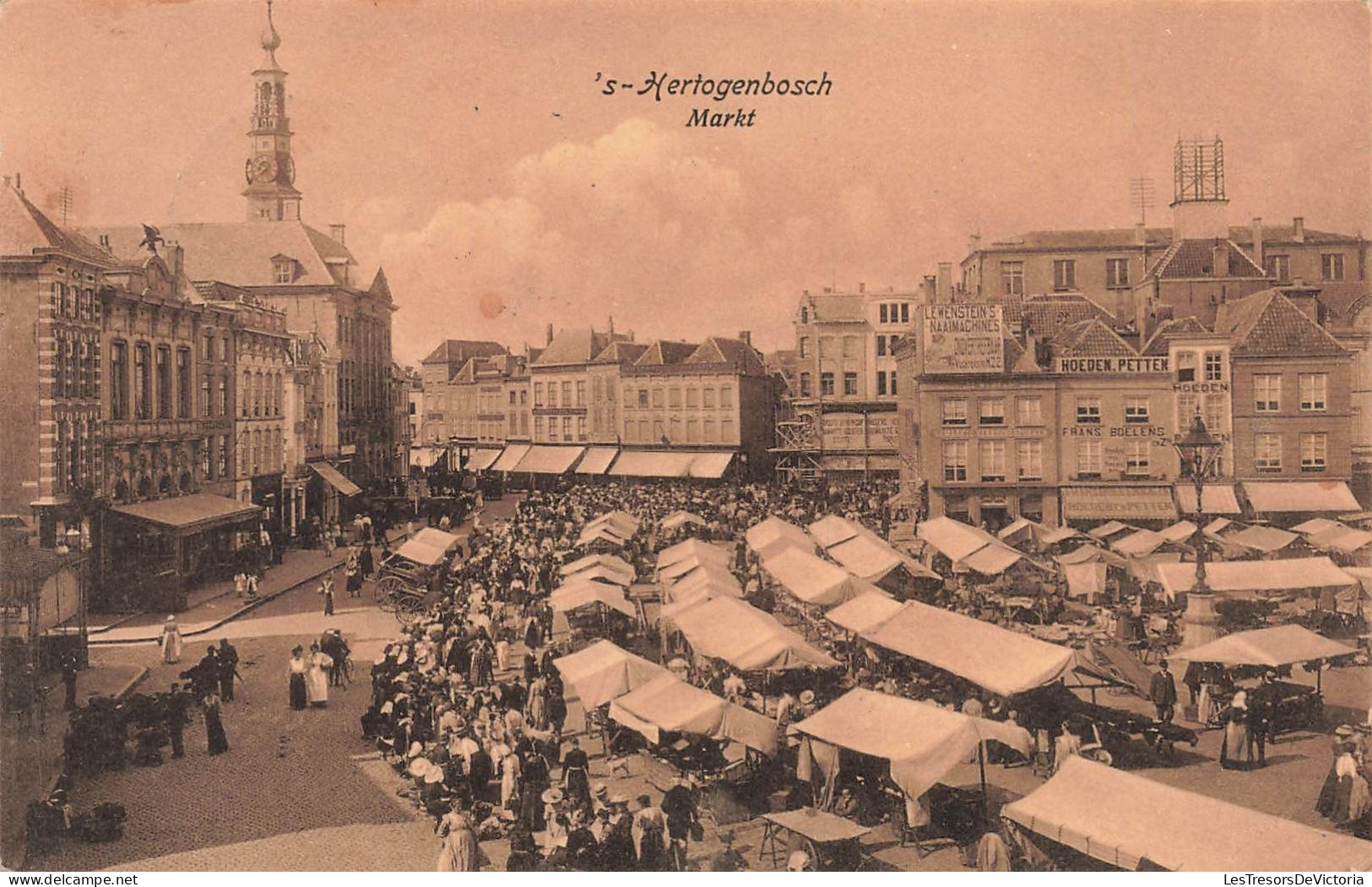 PAYS-BAS - 's-Hertogenbosch - Marché - Animé - Carte Postale Ancienne - Autres & Non Classés