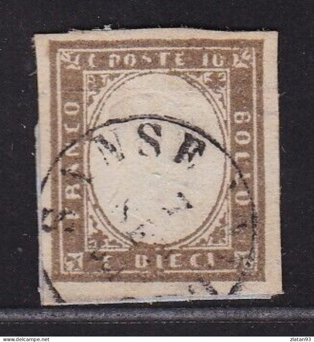 ITALIE 1855/63 SARDAIGNE N° 11b Oblitéré CàD - Sardegna