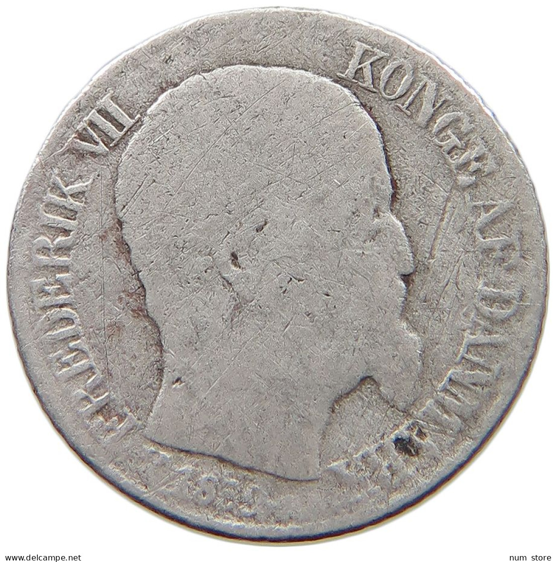 DANISH WEST INDIES 5 CENTS 1859 Frederik VII. 1848-1863 #s049 0707 - Antillen