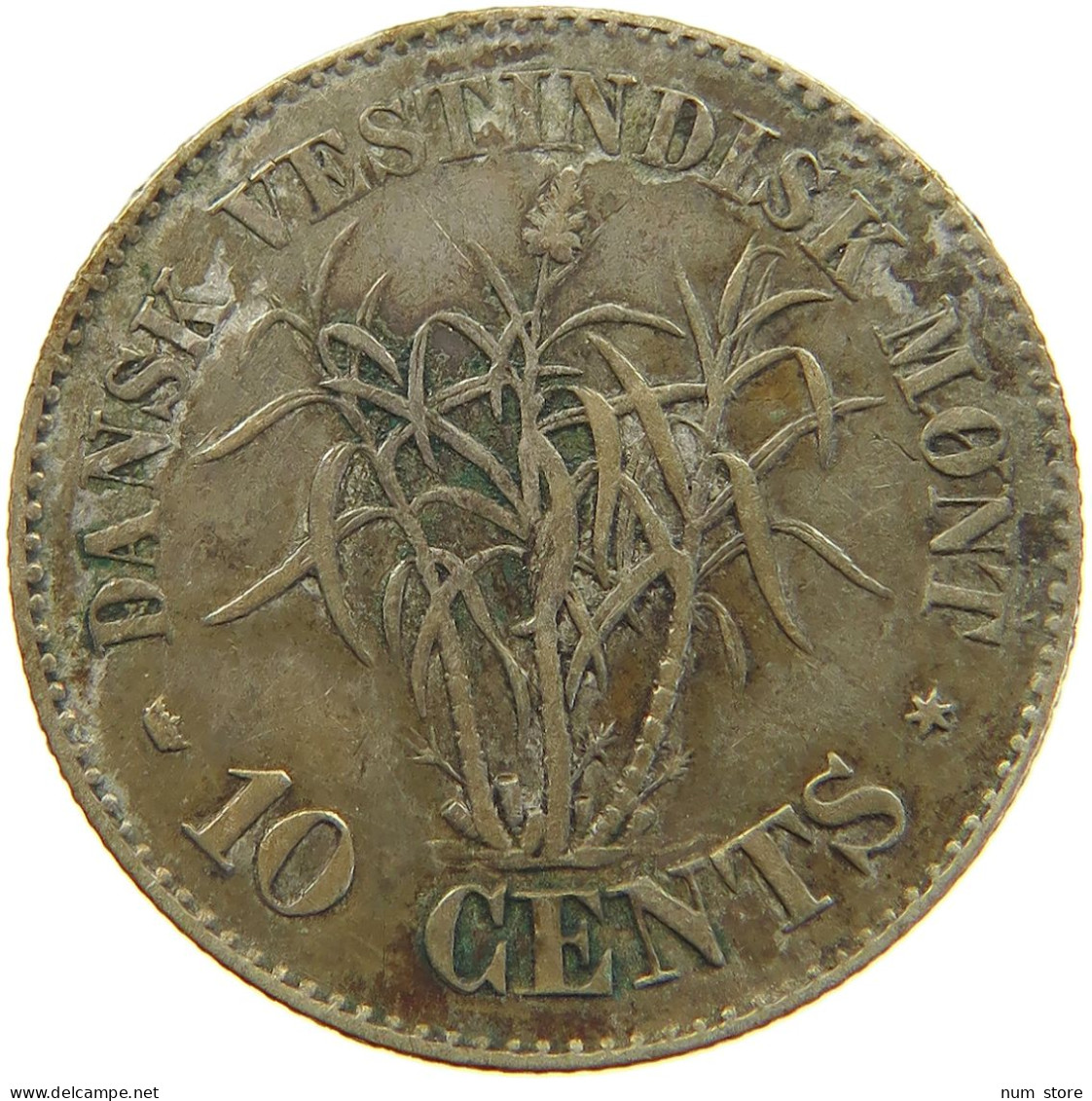 DANISH WEST INDIES 10 CENTS 1859  #t005 0365 - West Indies