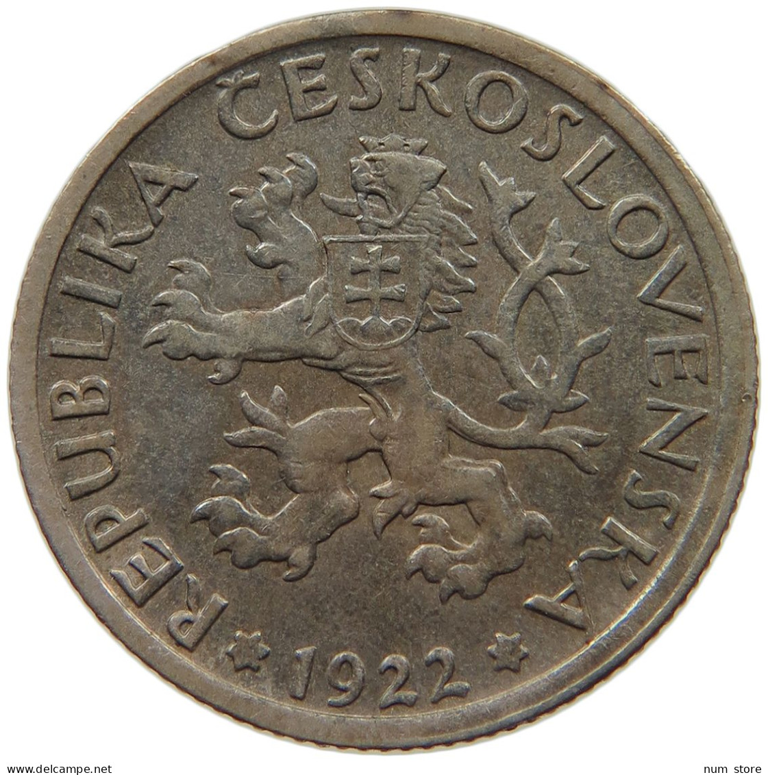 CZECHOSLOVAKIA KORUNA 1922  #c033 0395 - Tchécoslovaquie