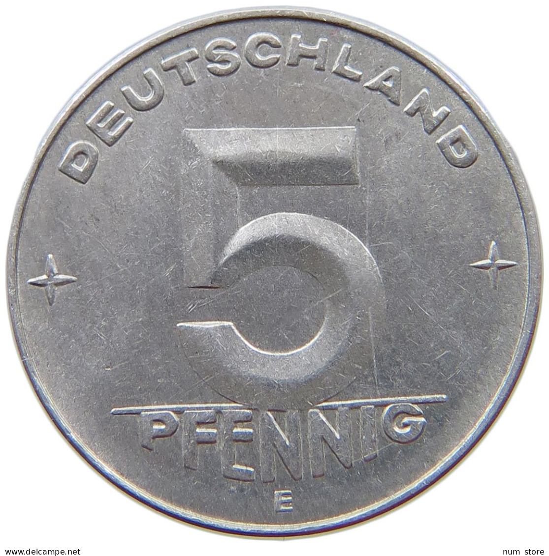 GERMANY DDR 5 PFENNIG 1952 E  #s071 0853 - 5 Pfennig