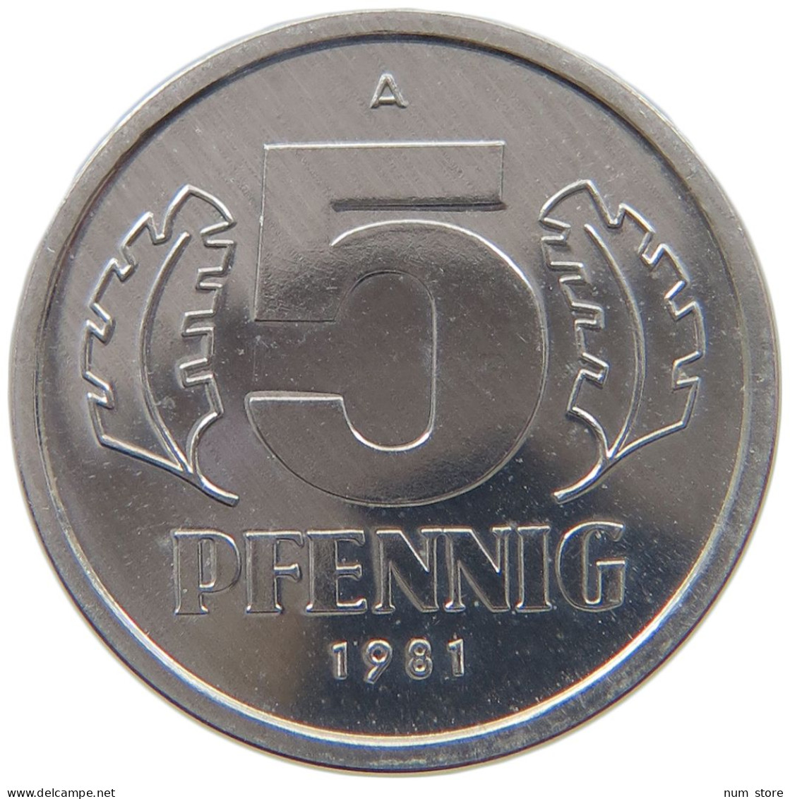 GERMANY DDR 5 PFENNIG 1981 EXPORT #c078 0685 - 5 Pfennig