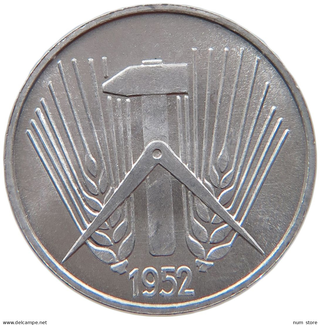 GERMANY DDR 5 PFENNIG 1952 A  #s018 0071 - 5 Pfennig