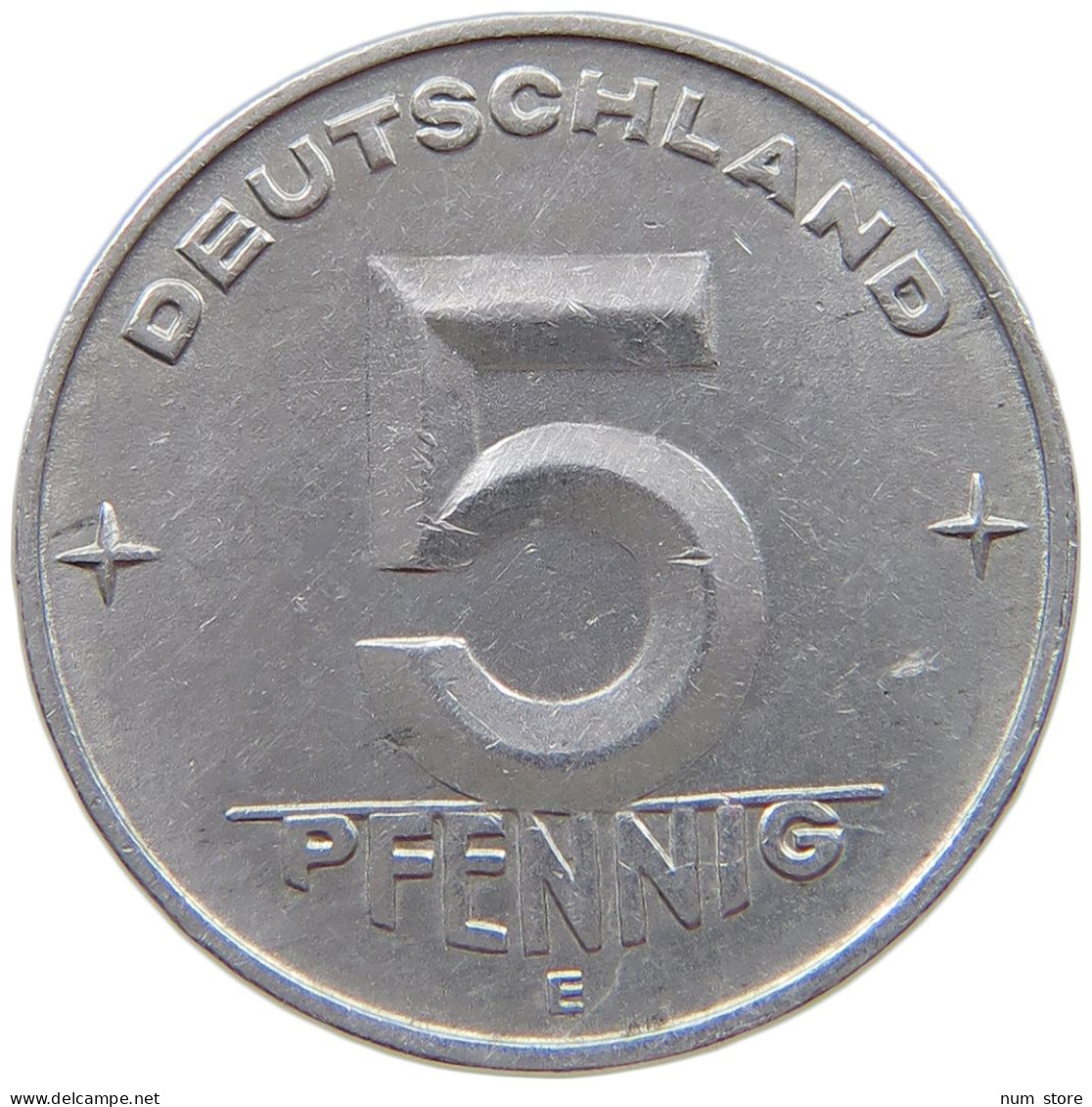 GERMANY DDR 5 PFENNIG 1953 E  #s071 0849 - 5 Pfennig