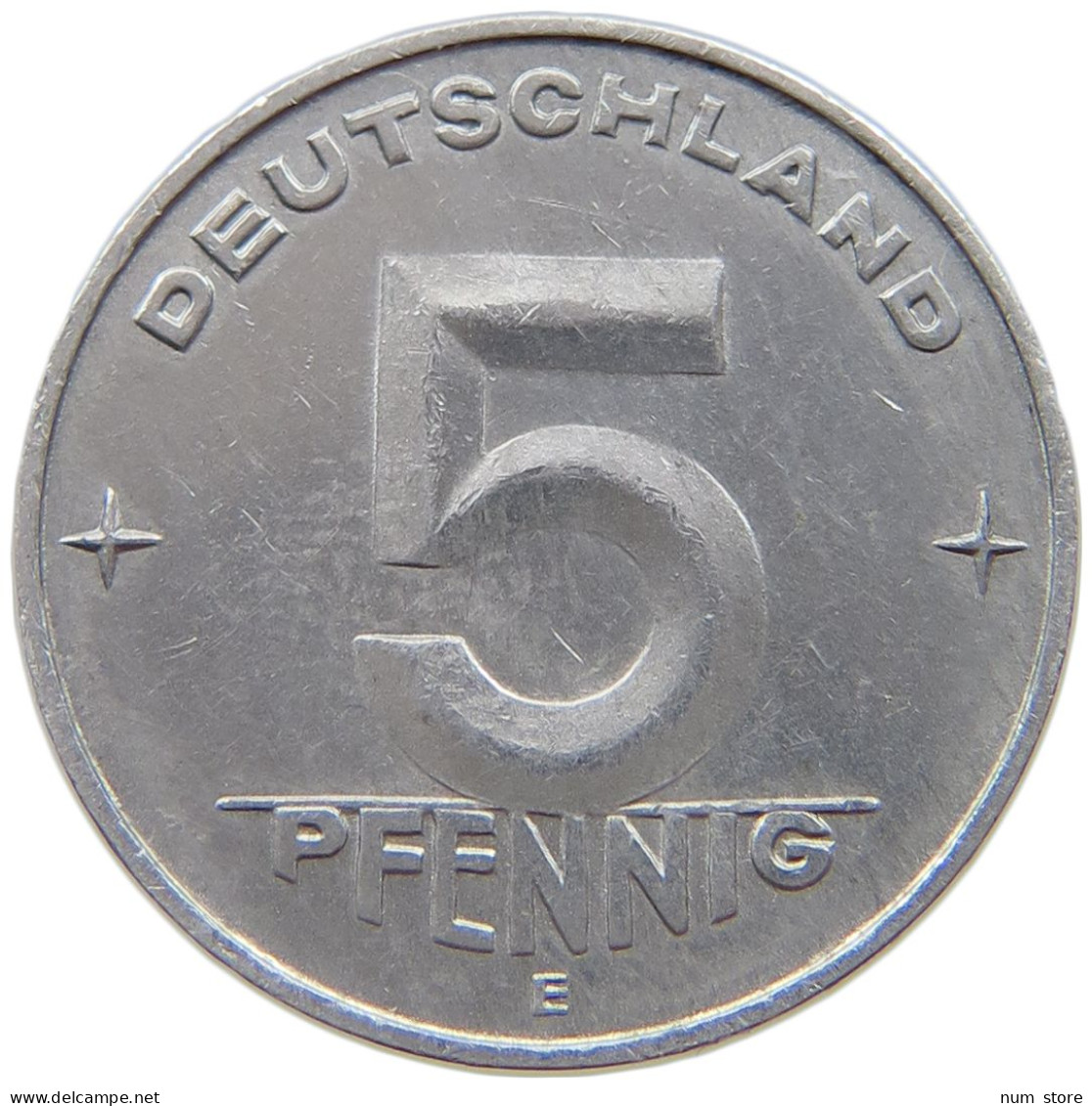 GERMANY DDR 5 PFENNIG 1952 E  #a021 0707 - 5 Pfennig