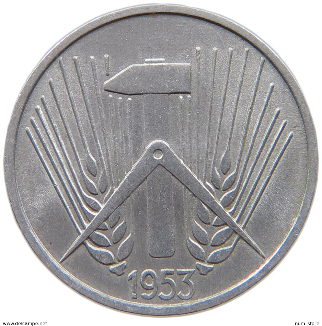 GERMANY DDR 5 PFENNIG 1953 A  #a089 0171 - 5 Pfennig