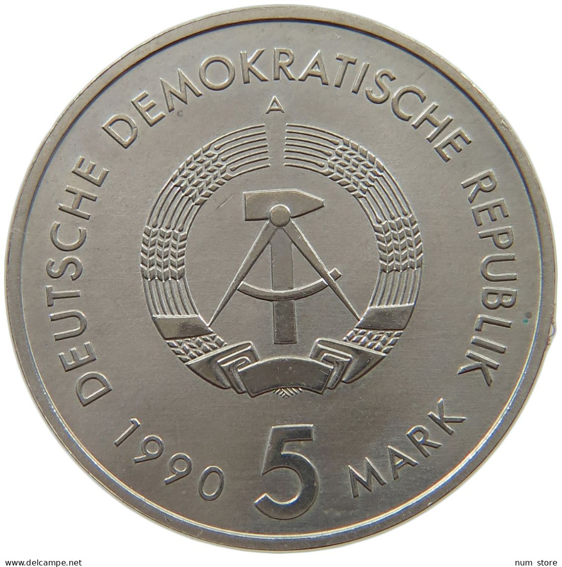 GERMANY DDR 5 MARK 1990 500 Jahre Postwesen #a078 0231 - 5 Mark