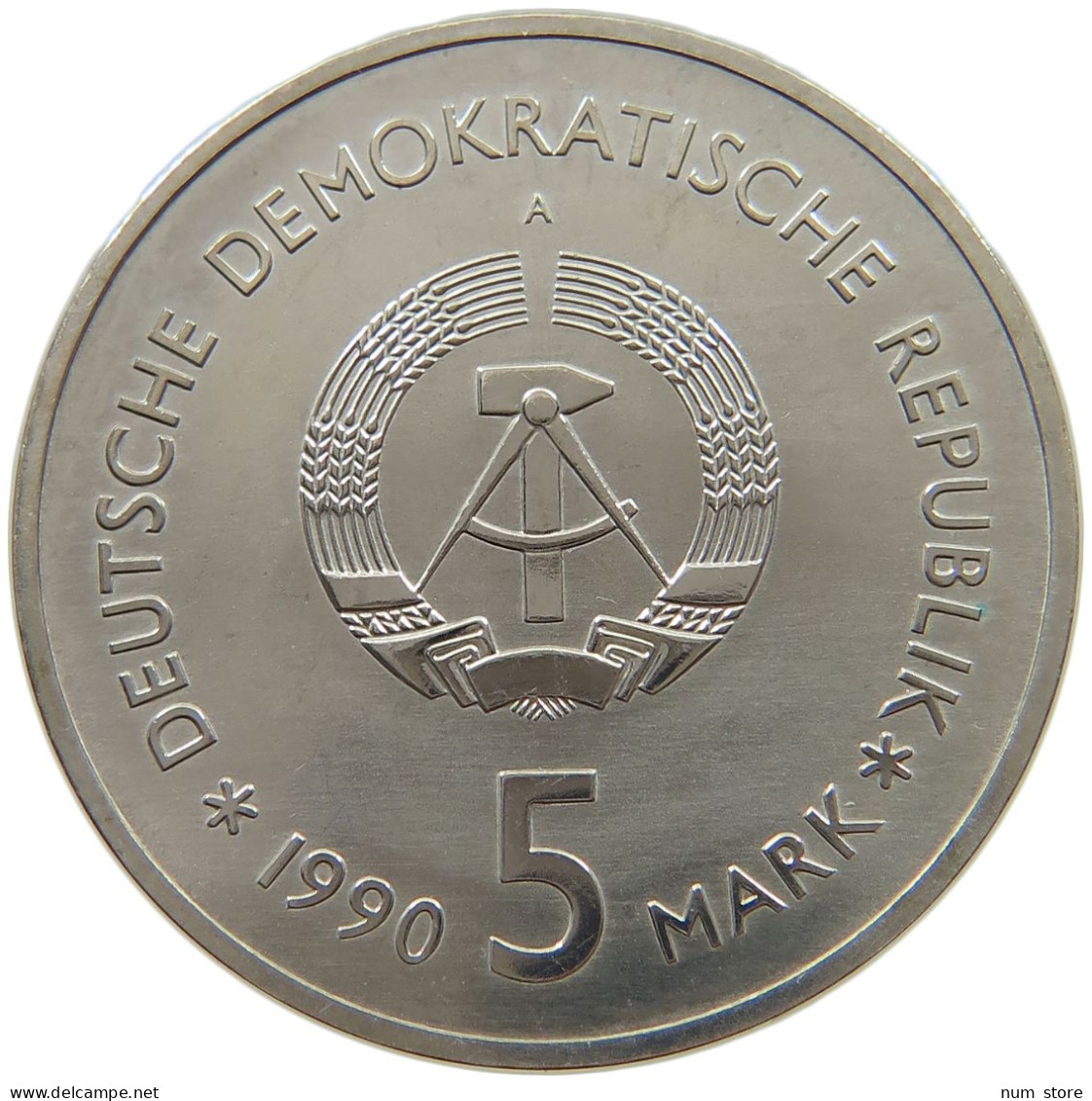 GERMANY DDR 5 MARK 1990 Zeughaus #a078 0265 - 5 Marchi