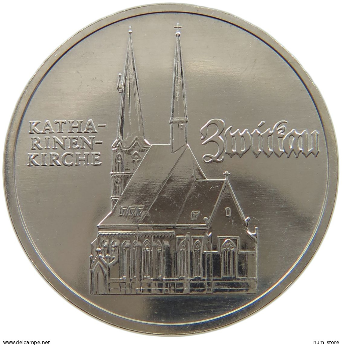 GERMANY DDR 5 MARK 1989 ZWICKAU #a078 0125 - 5 Mark