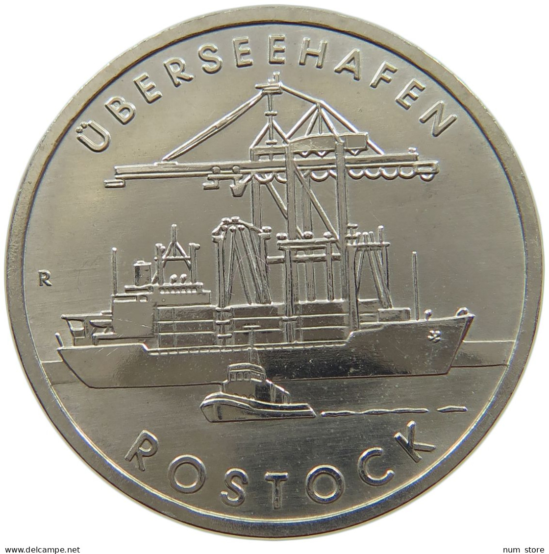 GERMANY DDR 5 MARK 1988 ROSTOCK #a078 0169 - 5 Mark