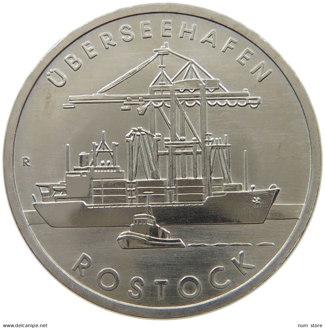 GERMANY DDR 5 MARK 1988 ROSTOCK #a078 0175 - 5 Marchi