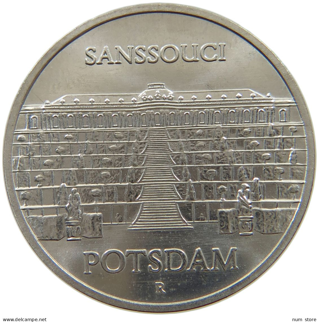 GERMANY DDR 5 MARK 1986 Sanssouci #a078 0243 - 5 Mark