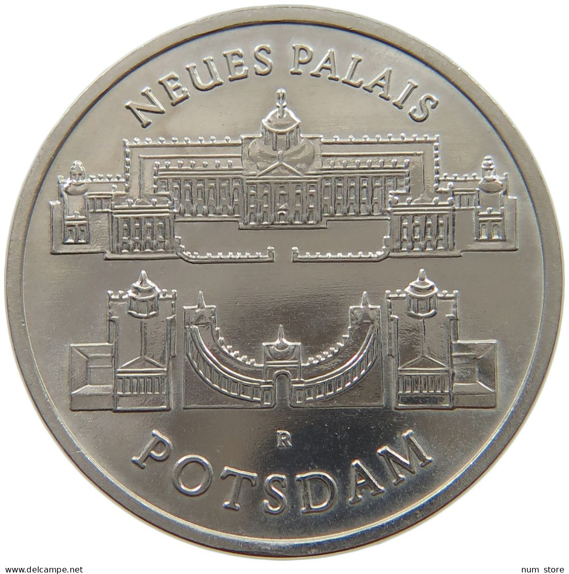 GERMANY DDR 5 MARK 1986 Palais Potsdam #a078 0195 - 5 Mark