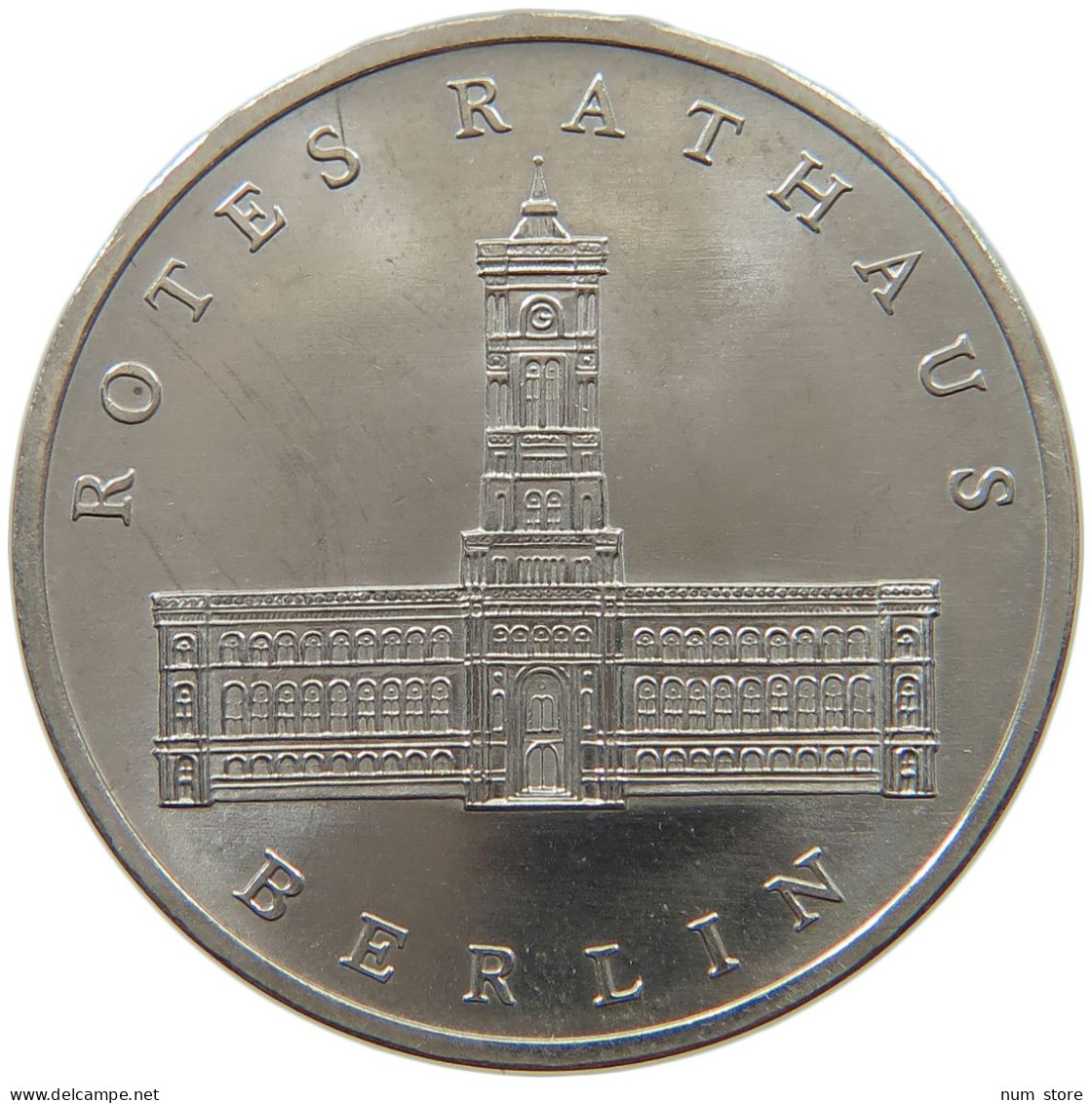 GERMANY DDR 5 MARK 1983 Rotes Rathaus #a078 0251 - 5 Marchi