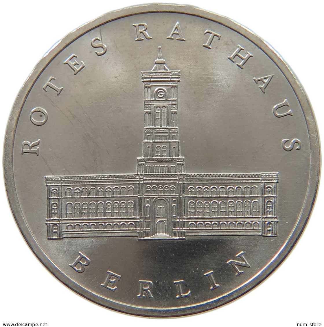 GERMANY DDR 5 MARK 1983 Rotes Rathaus #a078 0251 - 5 Mark