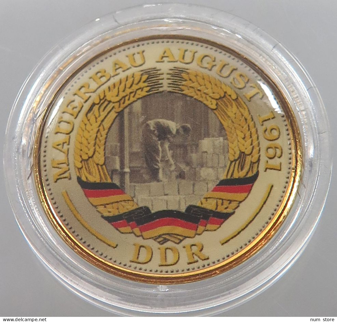 GERMANY DDR 5 MARK 1969 MAUERBAU AUGUST 1961 #sm04 0475 - 5 Mark