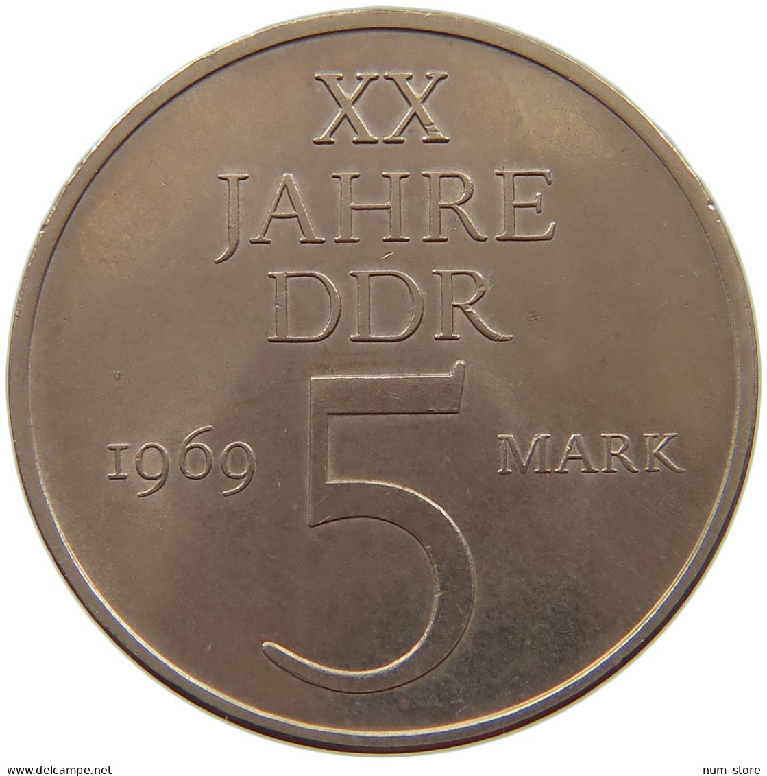 GERMANY DDR 5 MARK 1969 20 Jahre GERMANY DDR #a078 0307 - 5 Marcos