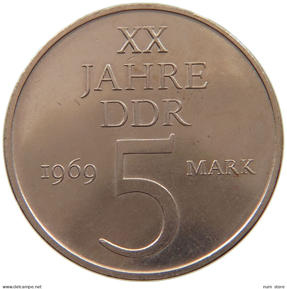GERMANY DDR 5 MARK 1969 20 Jahre GERMANY DDR #a045 1195 - 5 Marcos