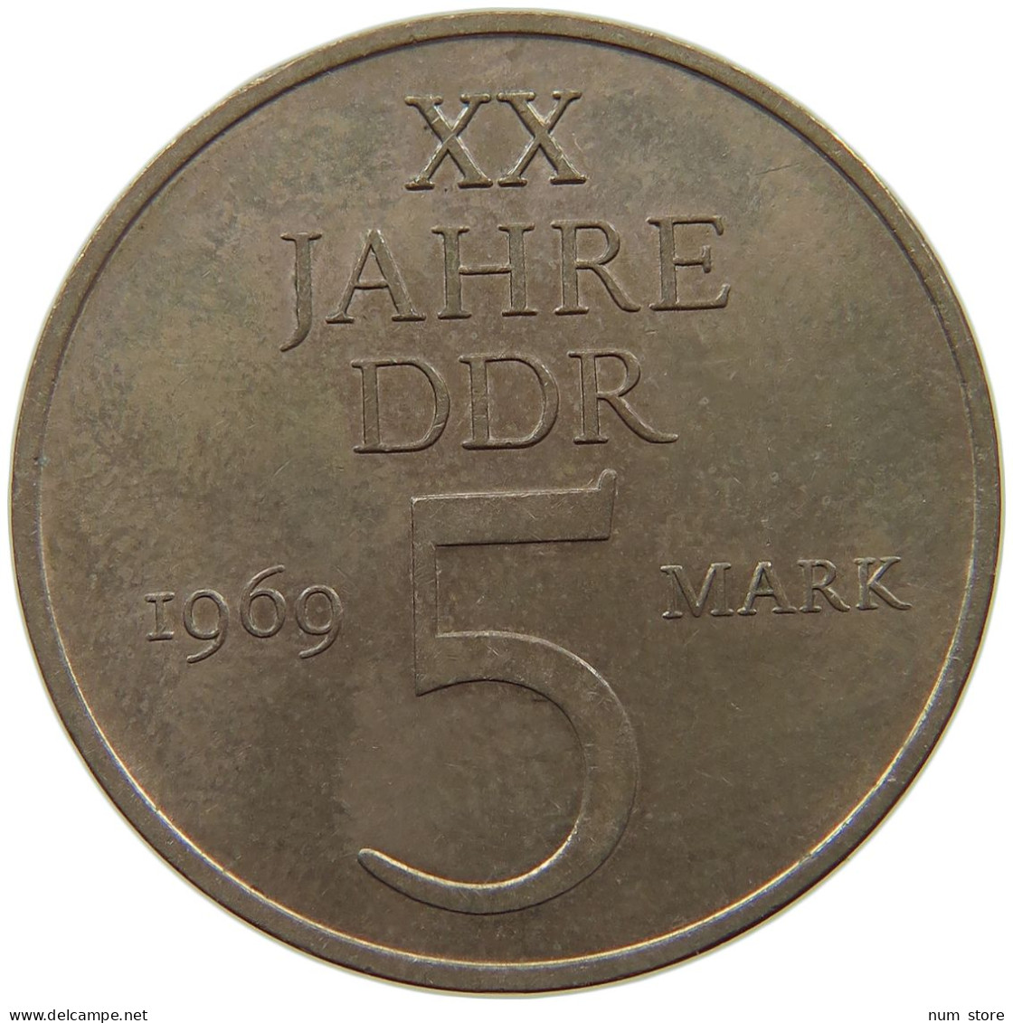 GERMANY DDR 5 MARK 1969 20 Jahre GERMANY DDR #a078 0285 - 5 Marcos