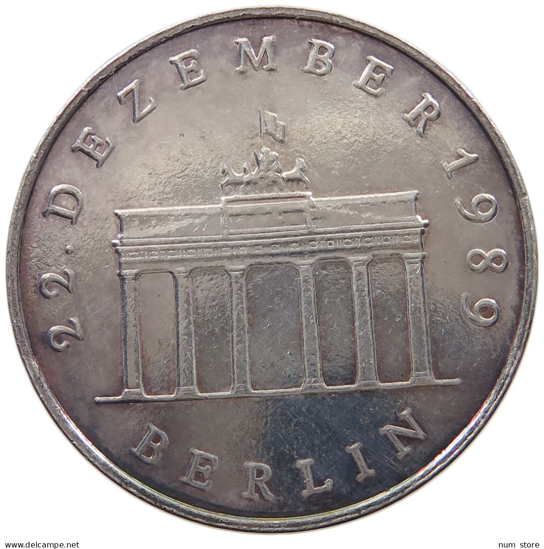 GERMANY DDR 20 MARK 1990 SILBER #t154 0385 - 20 Mark