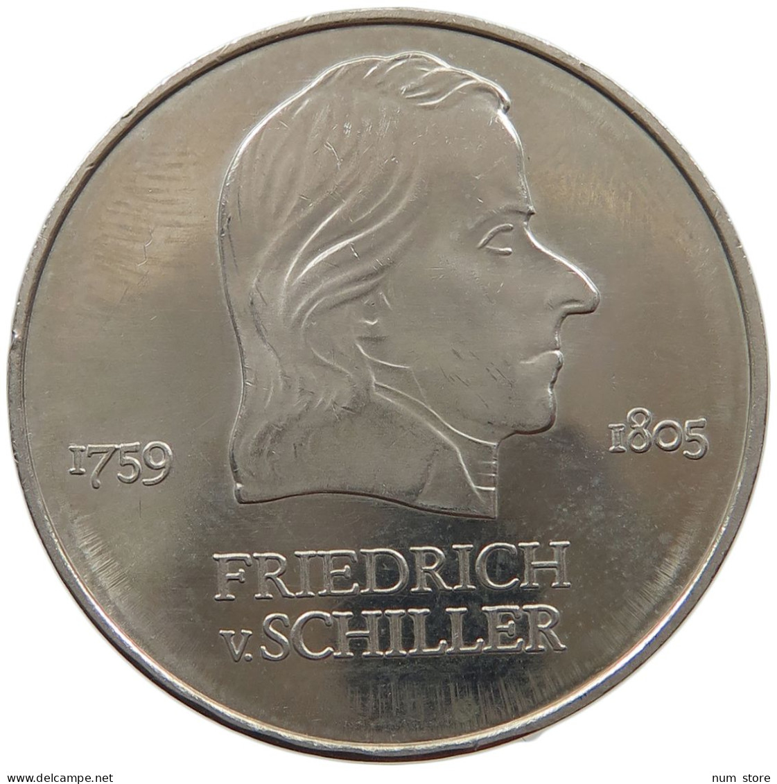 GERMANY DDR 20 MARK 1972 Friedrich V. Schiller #a076 0601 - 20 Mark