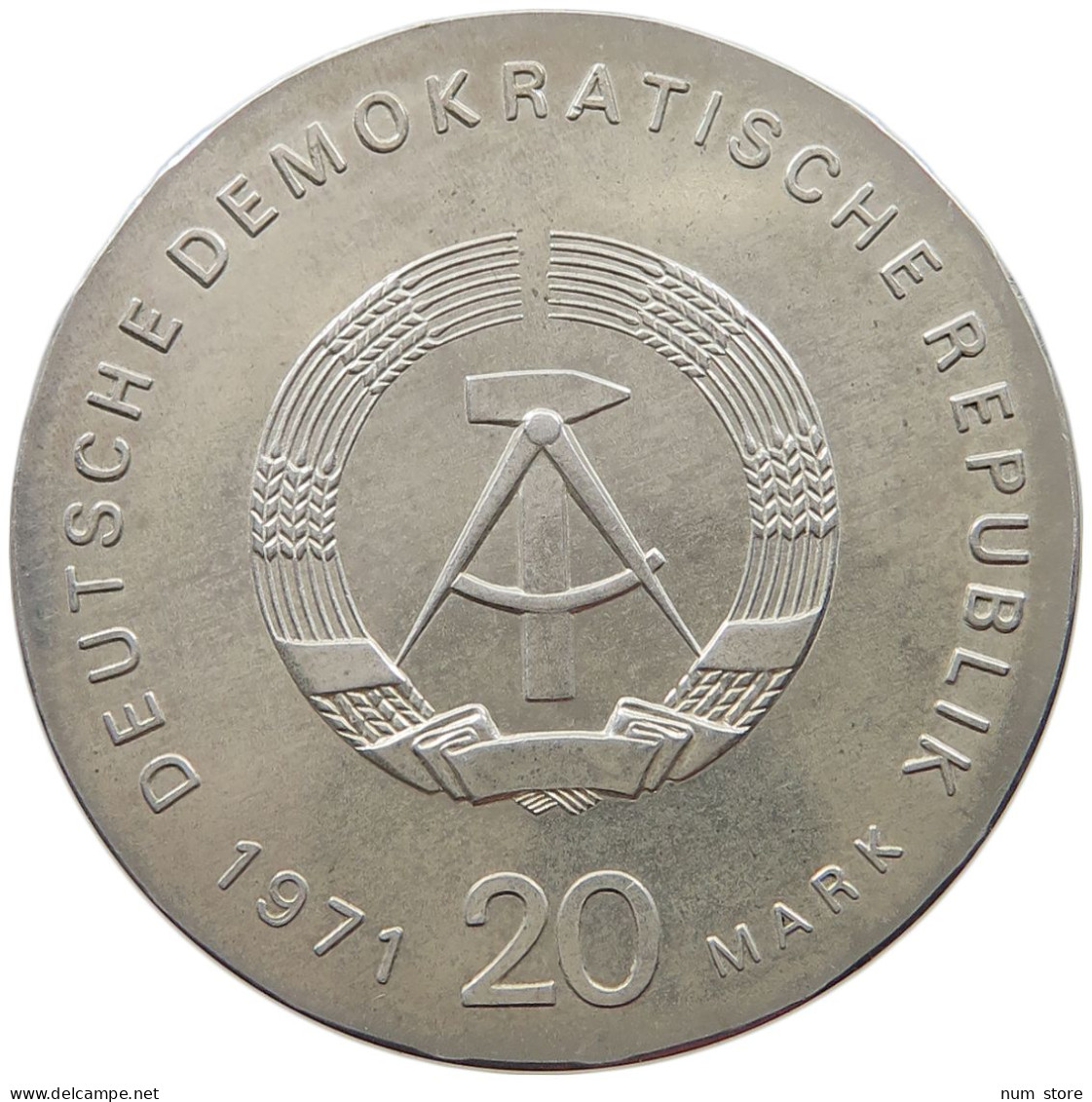 GERMANY DDR 20 MARK 1971 Liebknecht, Luxemburg #t142 0001 - 20 Marcos