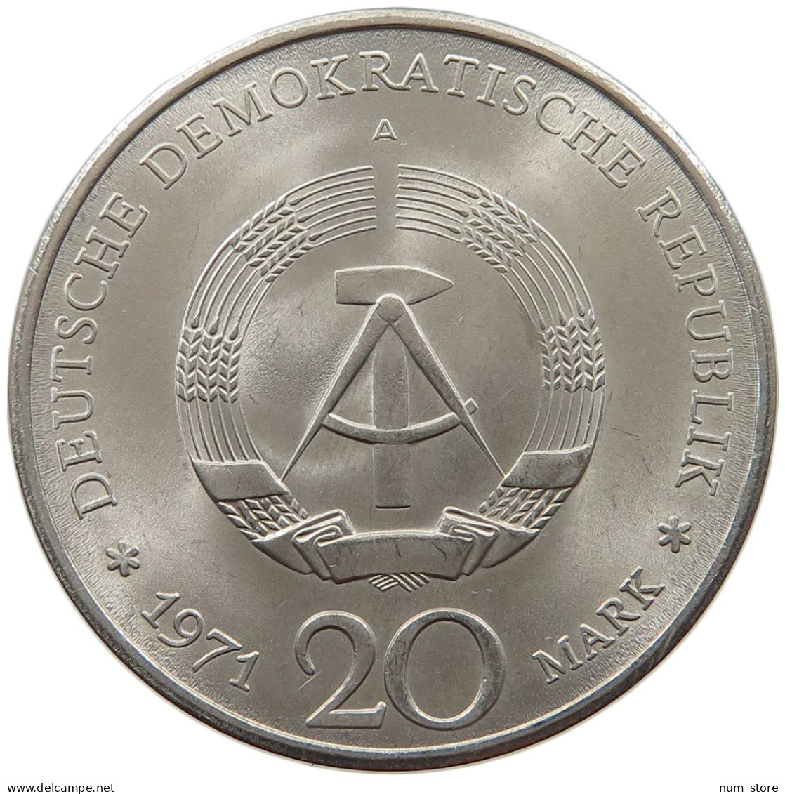 GERMANY DDR 20 MARK 1971 Ernst Thälman #a076 0579 - 20 Mark