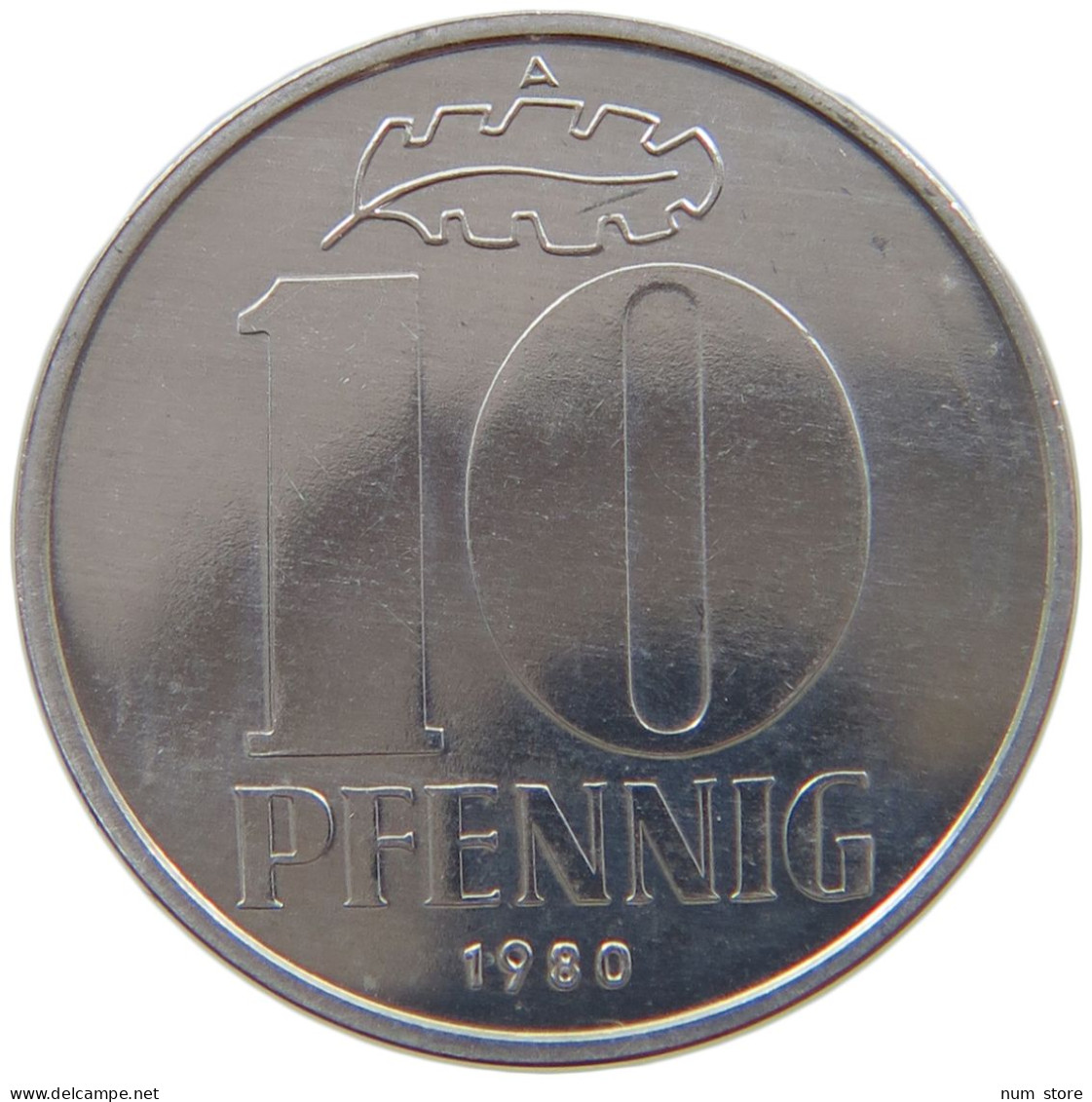 GERMANY DDR 10 PFENNIG 1980 EXPORT #a089 0077 - 10 Pfennig