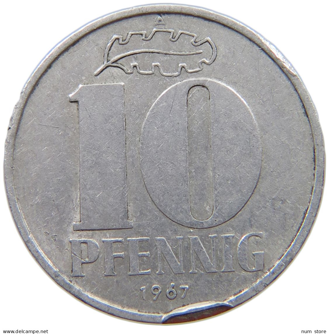 GERMANY DDR 10 PFENNIG 1967 MAN MADE #a076 0477 - 10 Pfennig