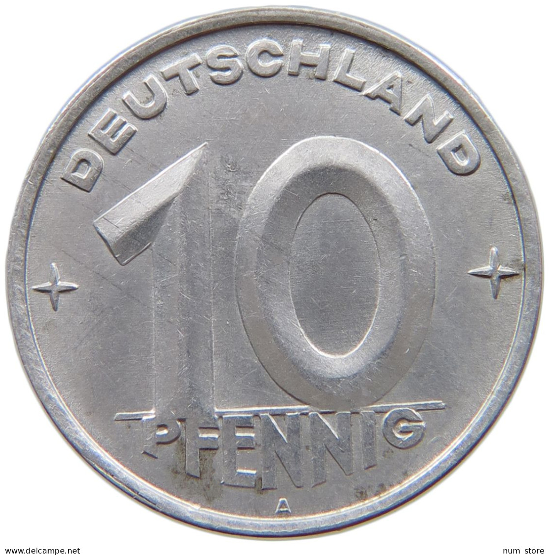 GERMANY DDR 10 PFENNIG 1952 A  #a089 0087 - 10 Pfennig