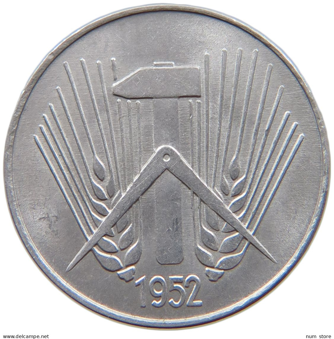 GERMANY DDR 10 PFENNIG 1952 A  #a089 0087 - 10 Pfennig