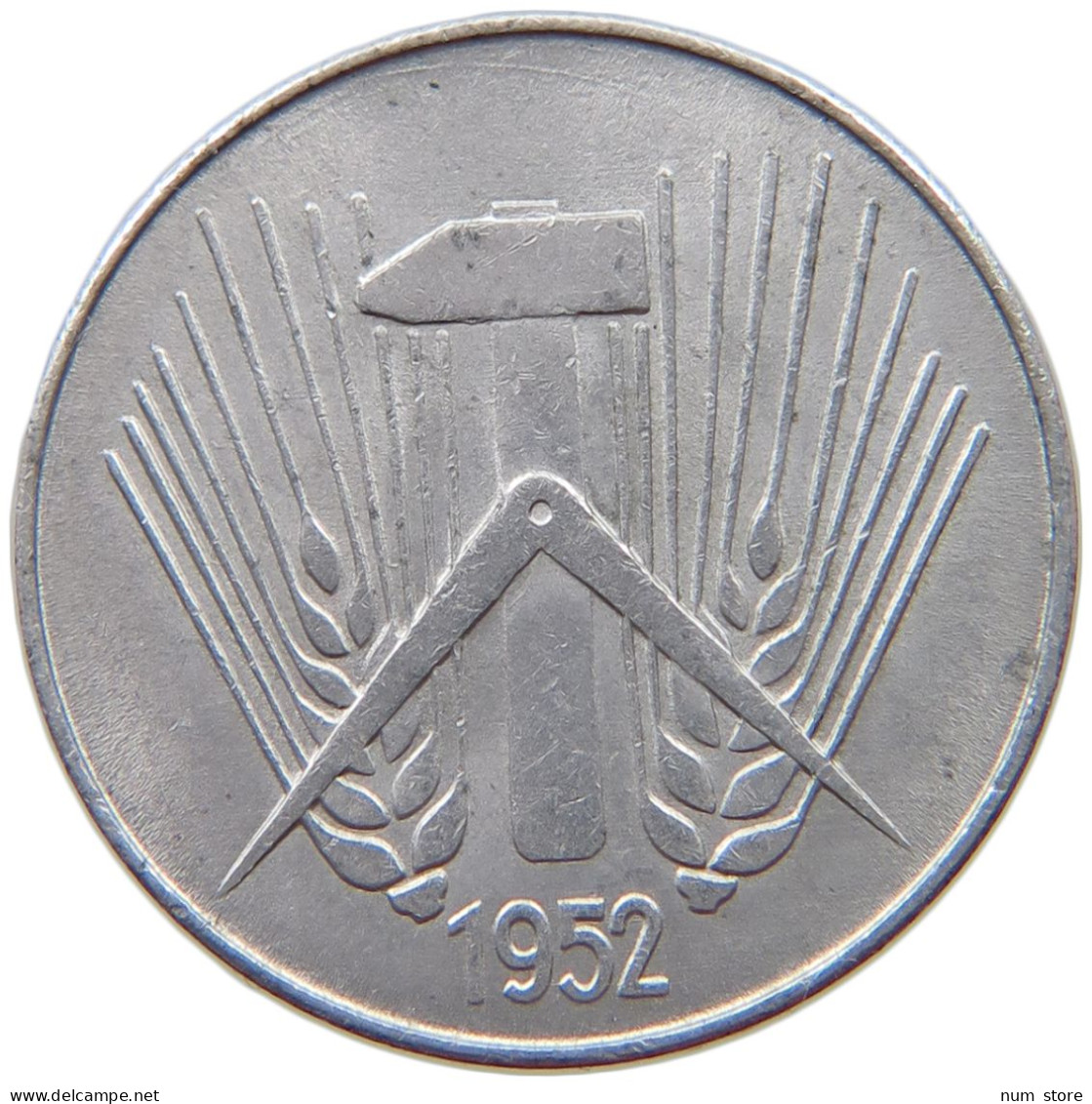 GERMANY DDR 10 PFENNIG 1952 A  #a021 0755 - 10 Pfennig