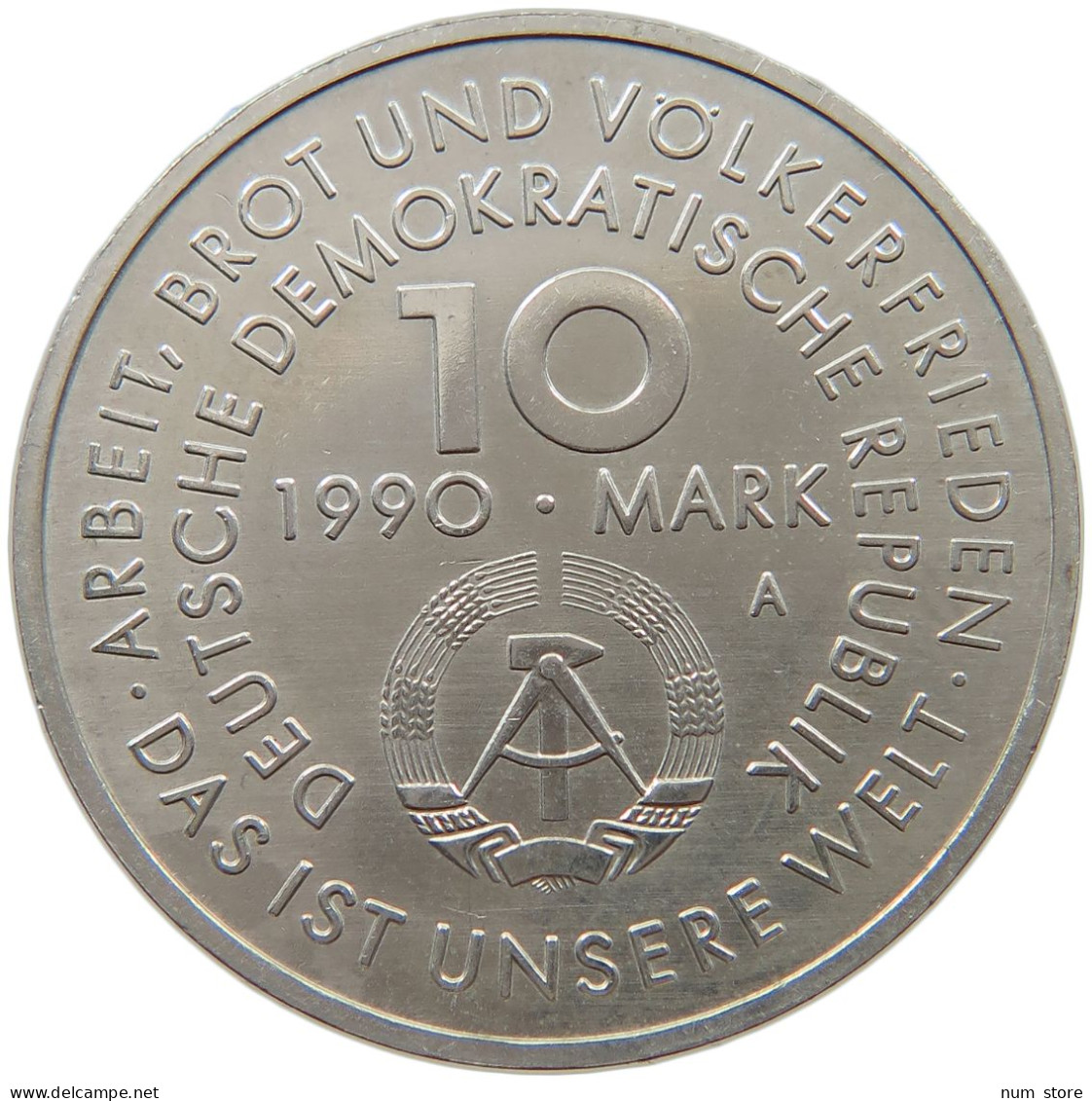 GERMANY DDR 10 MARK 1990 Tag Der Arbeit, 1. Mai #a077 0457 - 10 Mark